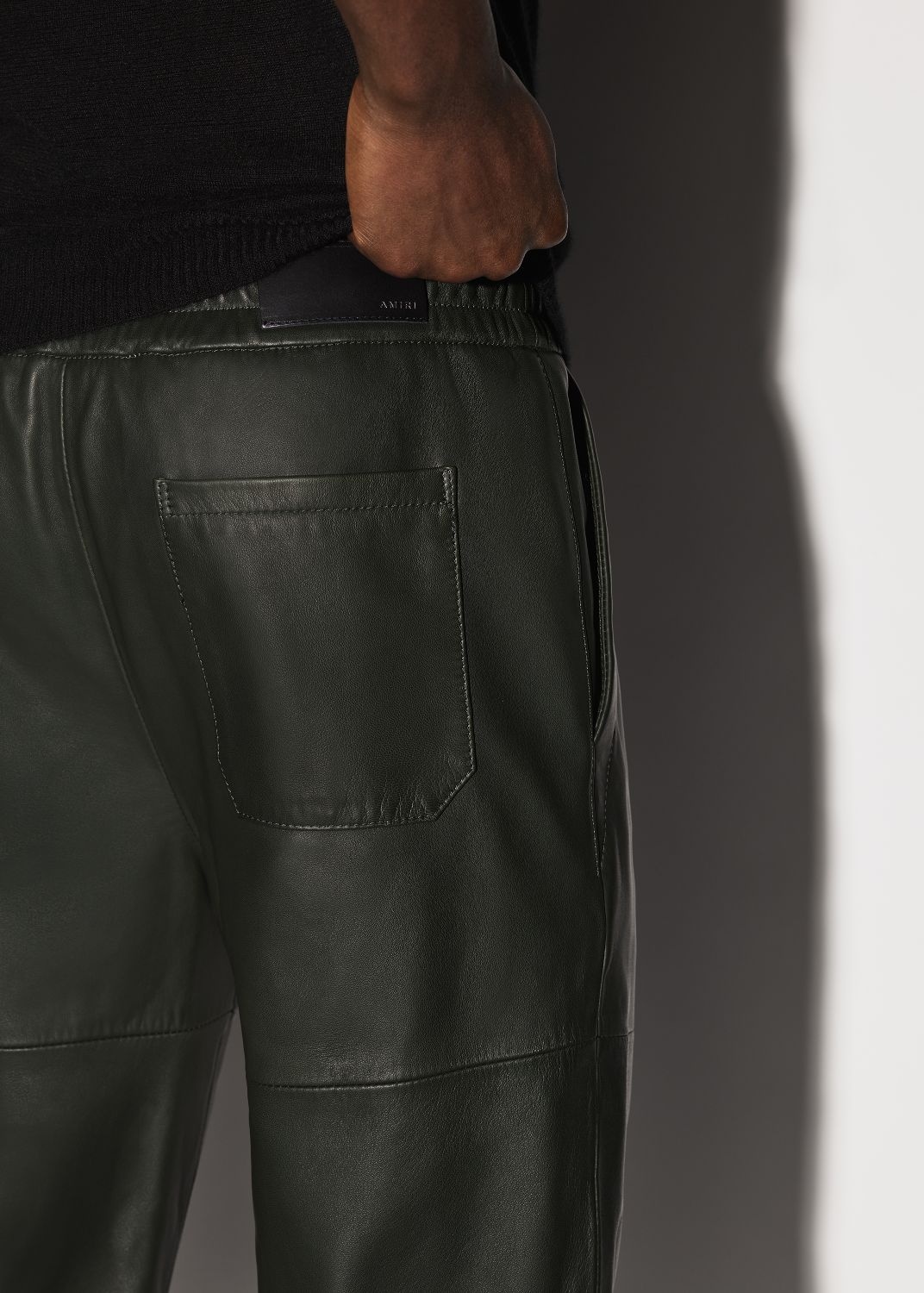 LEATHER JOGGER - 7