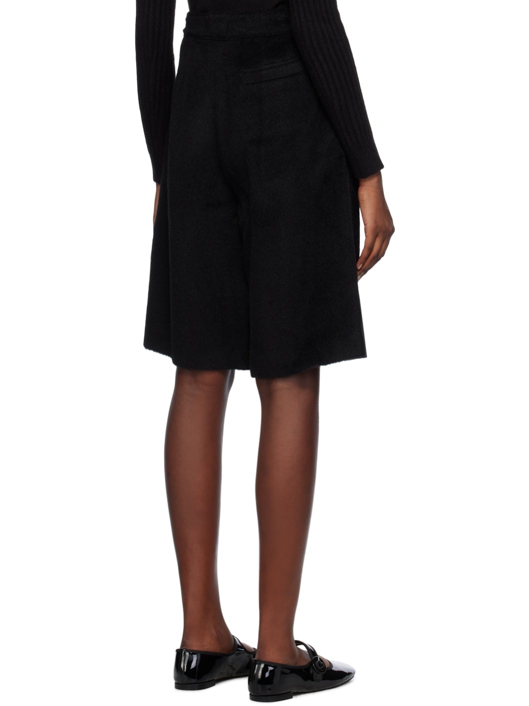 Black Wide Shorts - 3