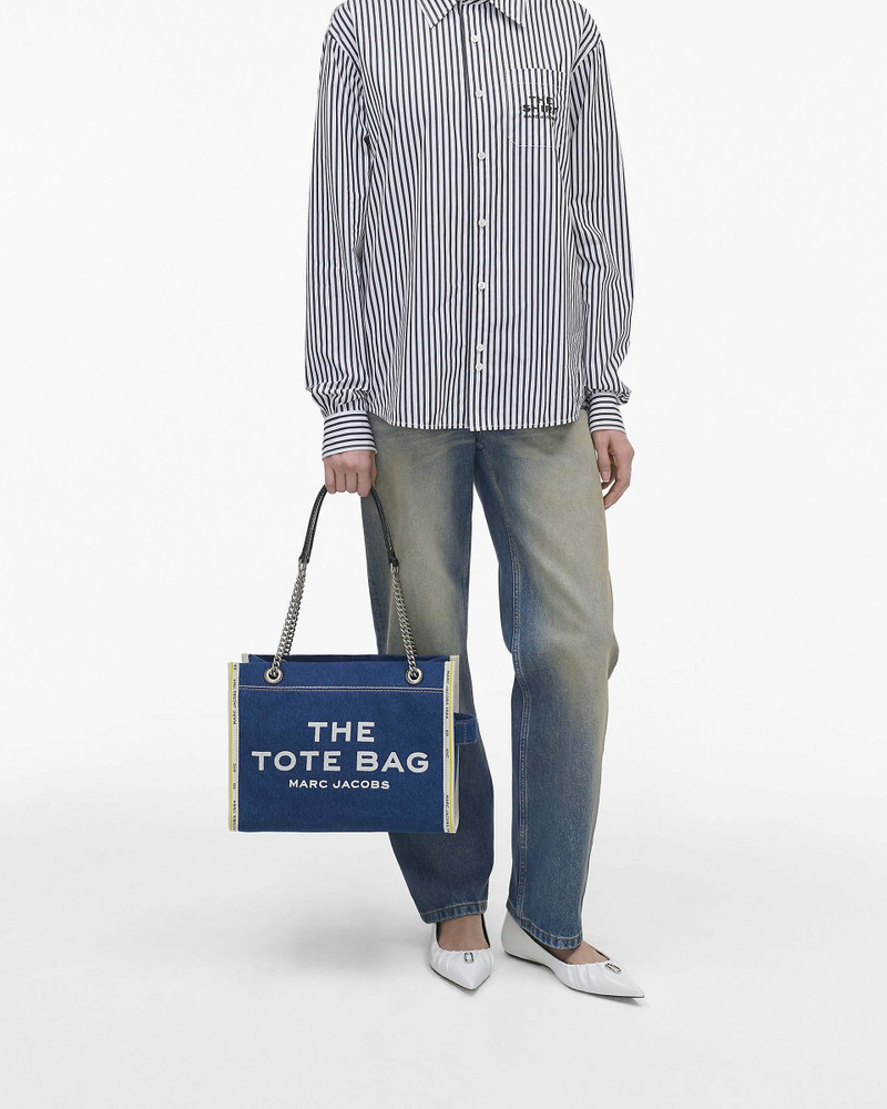THE DENIM CHAIN MEDIUM TOTE BAG 9