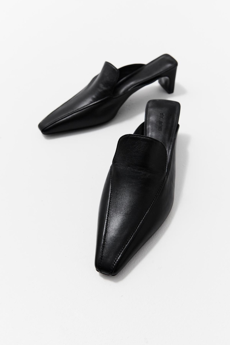 Heeled Loafer - Black 1