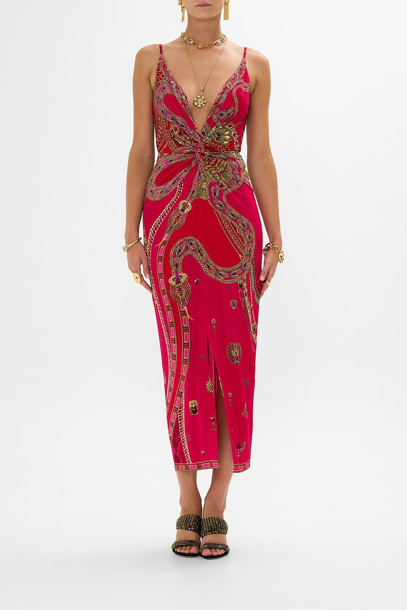 CAMILLA STRAPPY DRESS WITH TWIST FRONT outlook