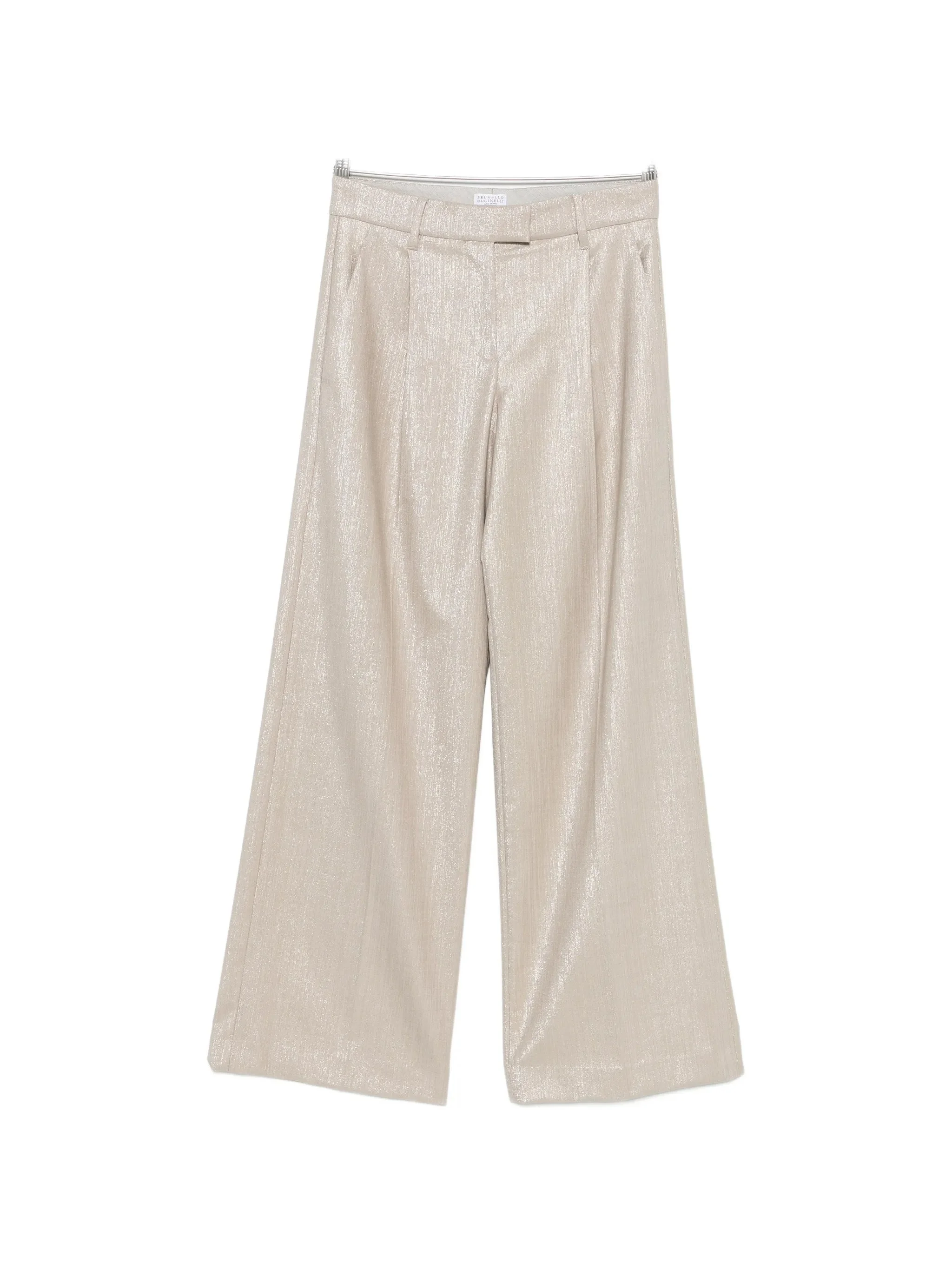 Brunello Cucinelli Shimmer-effect Pleated Trousers - 1