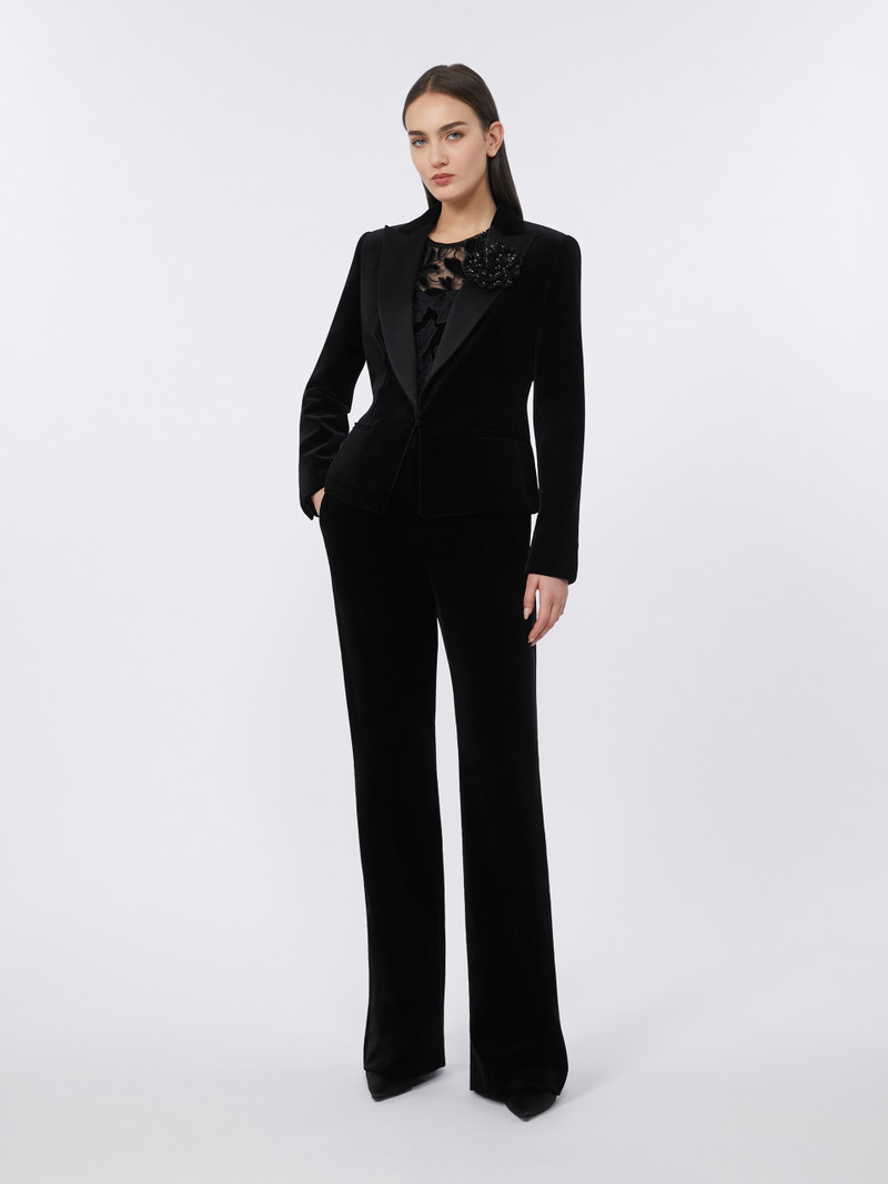 Max Mara VETRINO Velvet Tuxedo trousers outlook