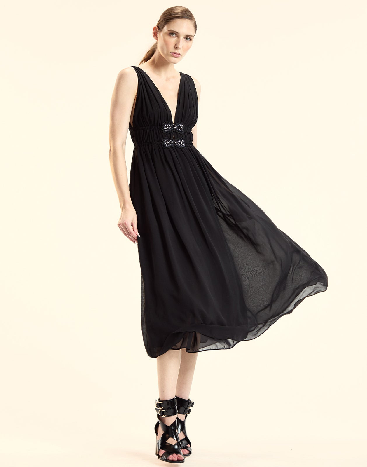 Amelie Silk Midi Dress - 2