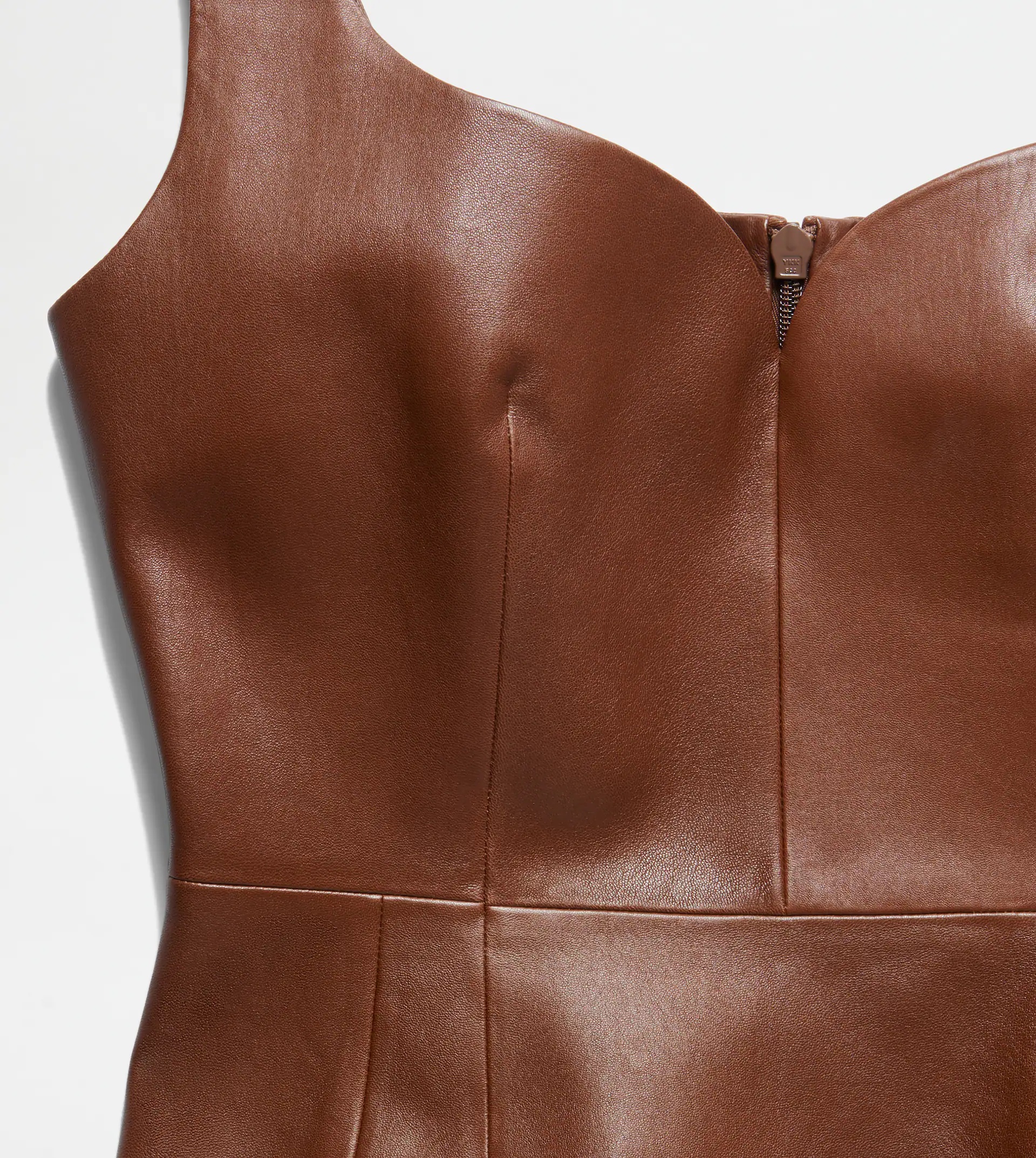 TOP IN LEATHER - BROWN - 4
