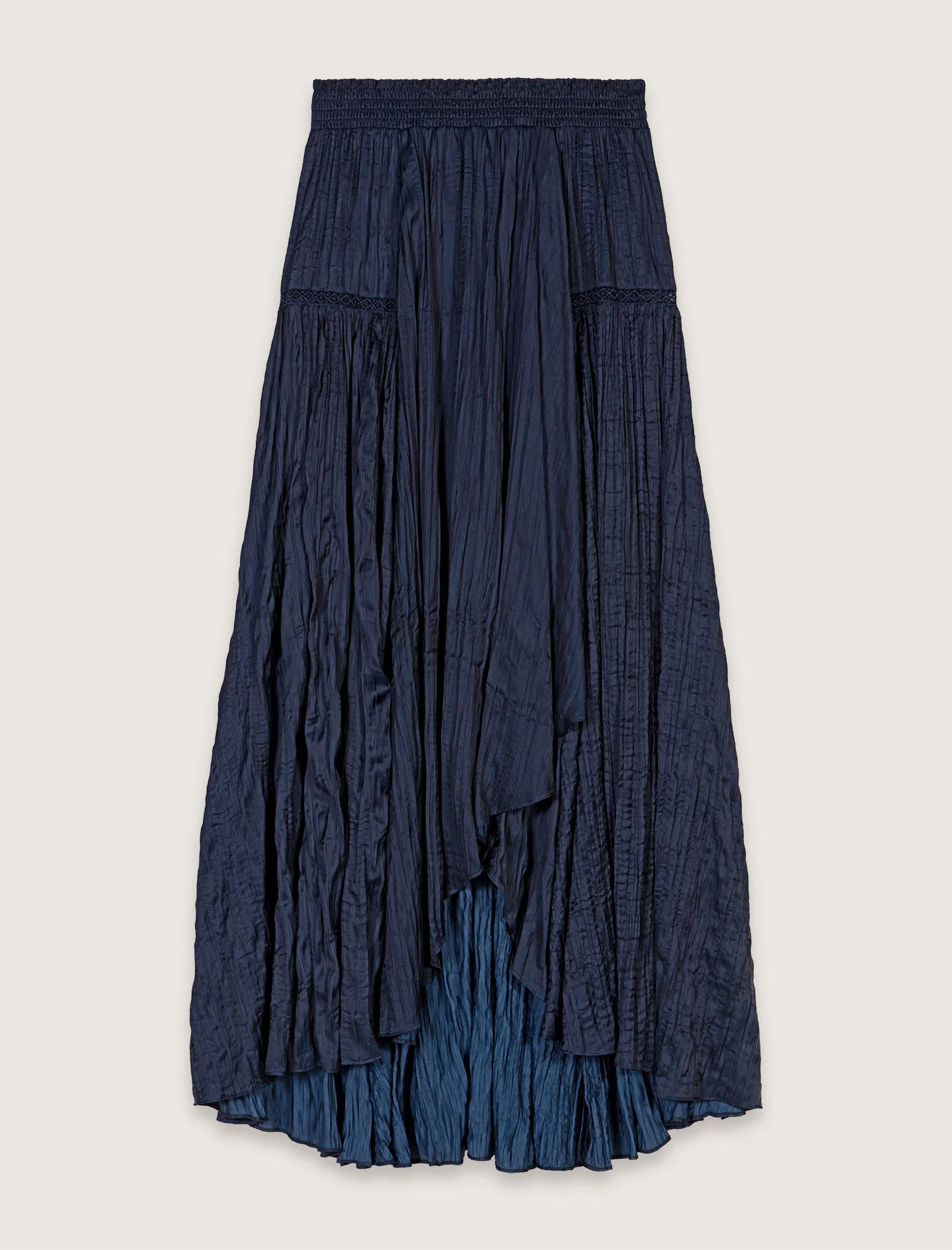 Satin-effect maxi skirt - 1