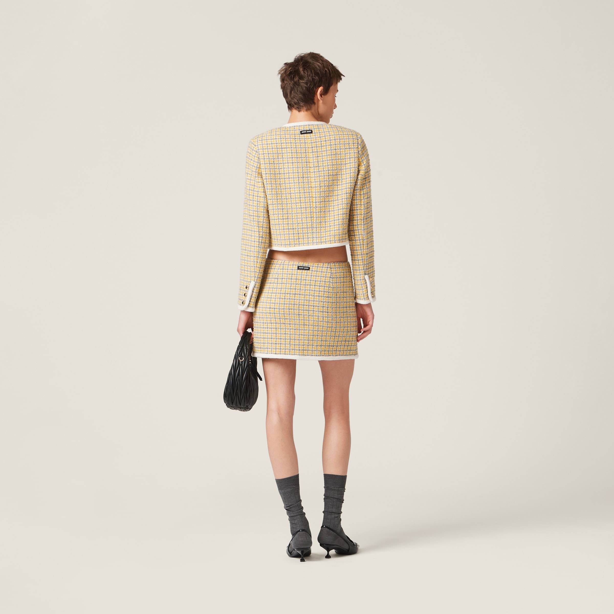 Bouclé miniskirt - 3