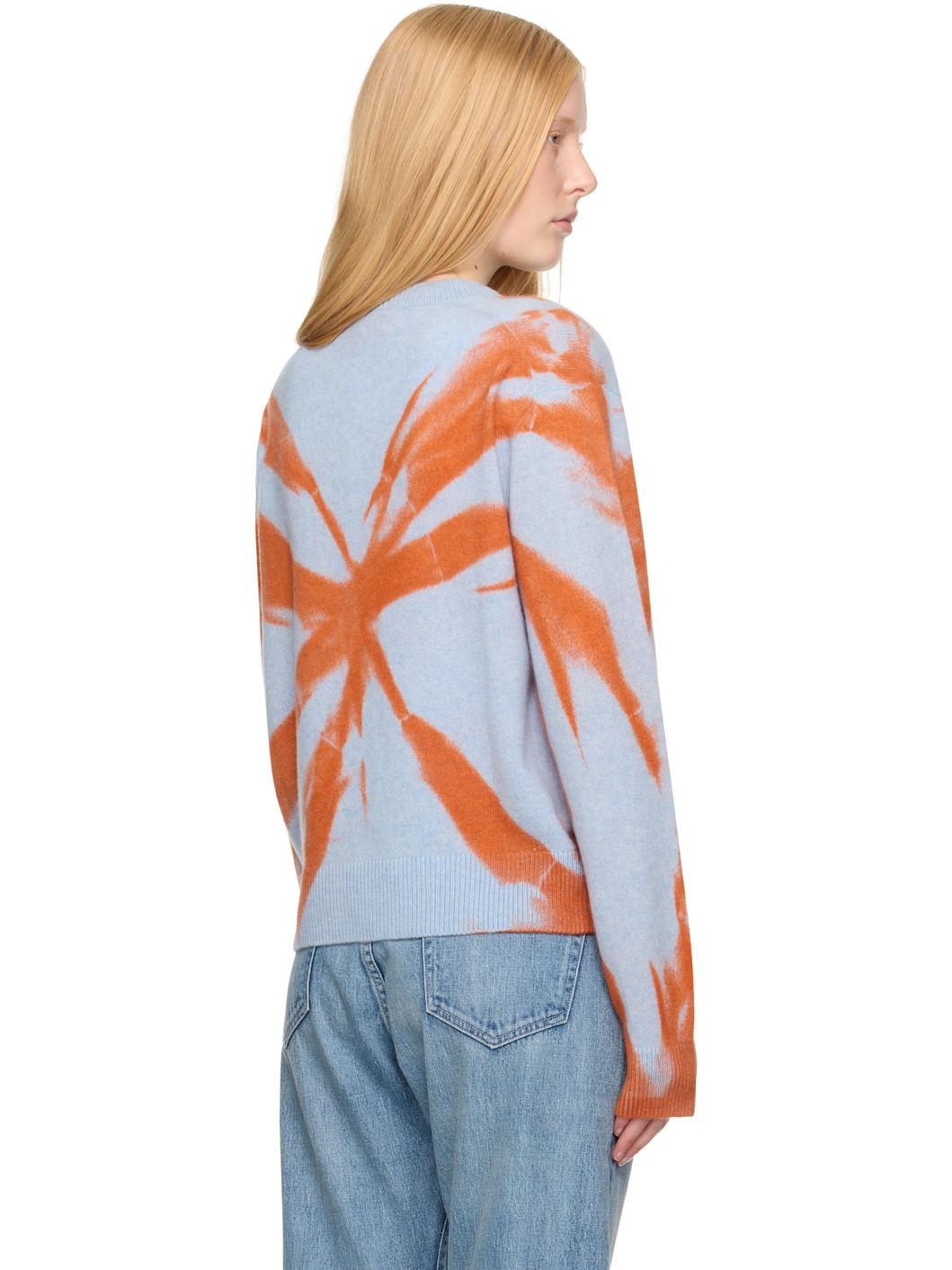 Blue & Orange Mythic Tranquility Crew Sweater - 3