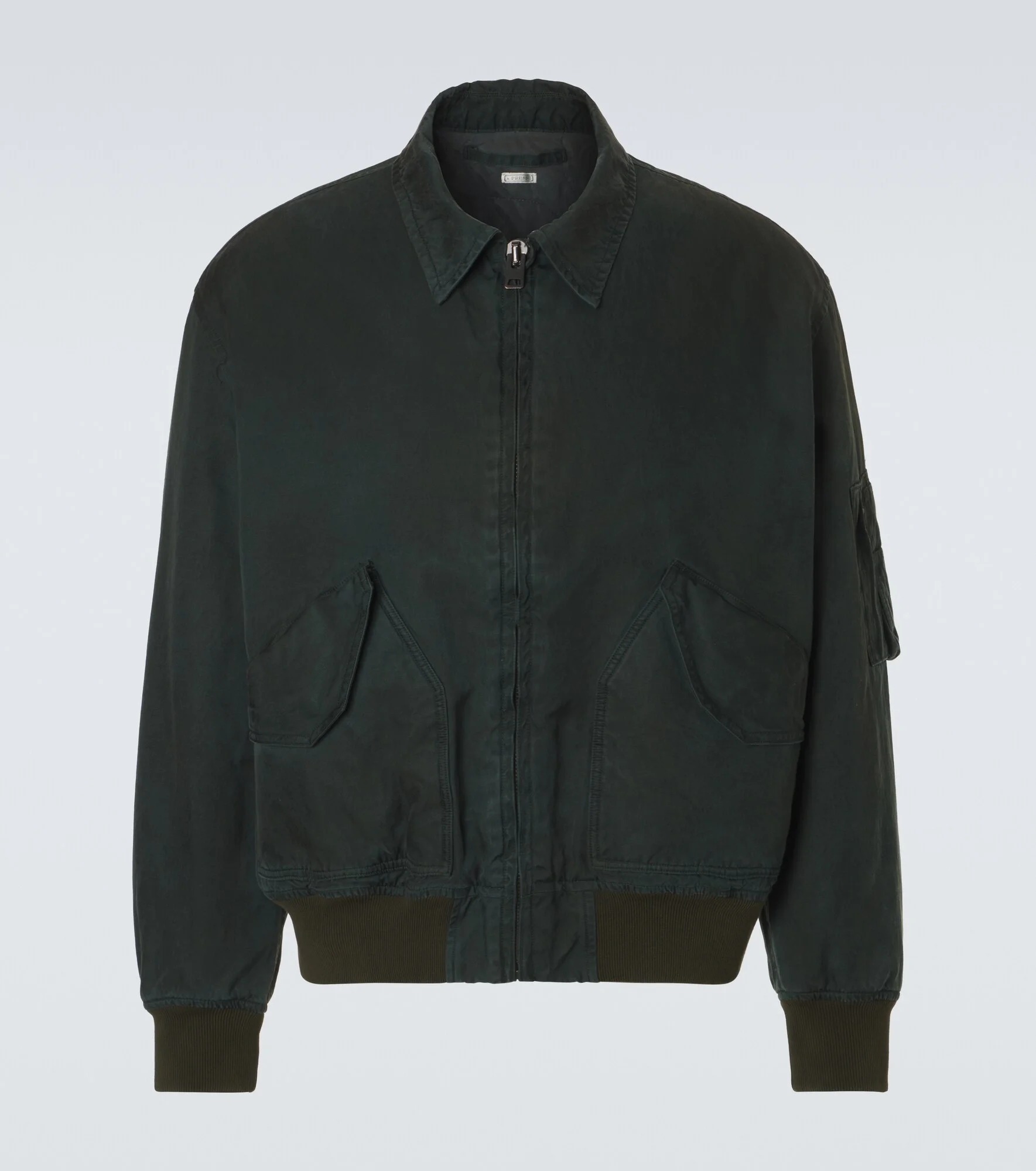 Vintage silk and cotton bomber jacket - 1