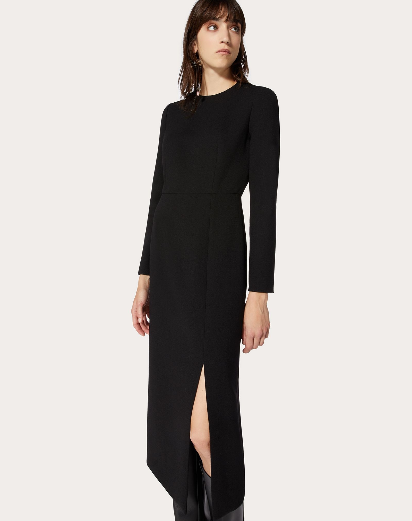 Stretch Double Crepe Wool Dress - 5