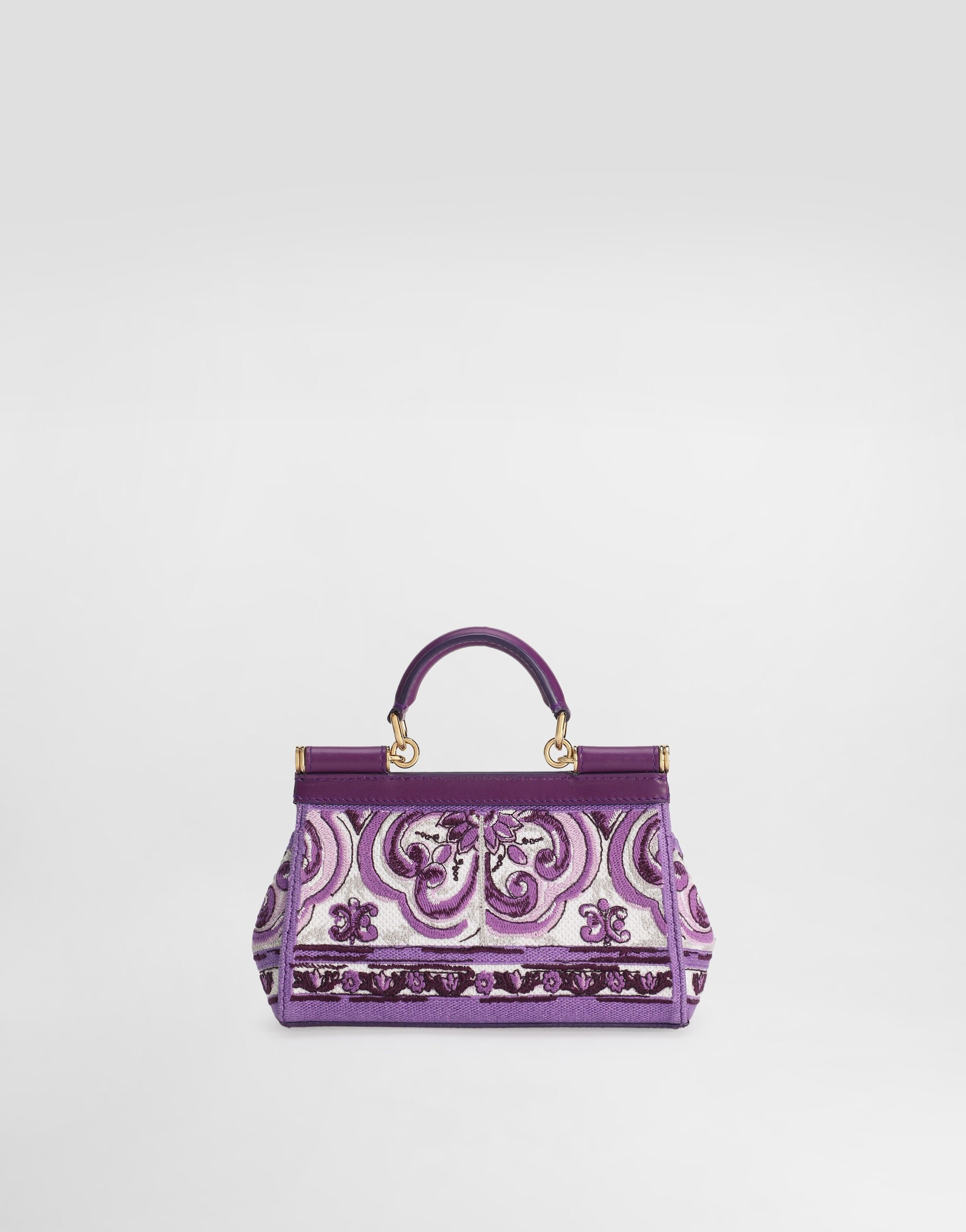 Small Sicily handbag with Majolica embroidery - 4