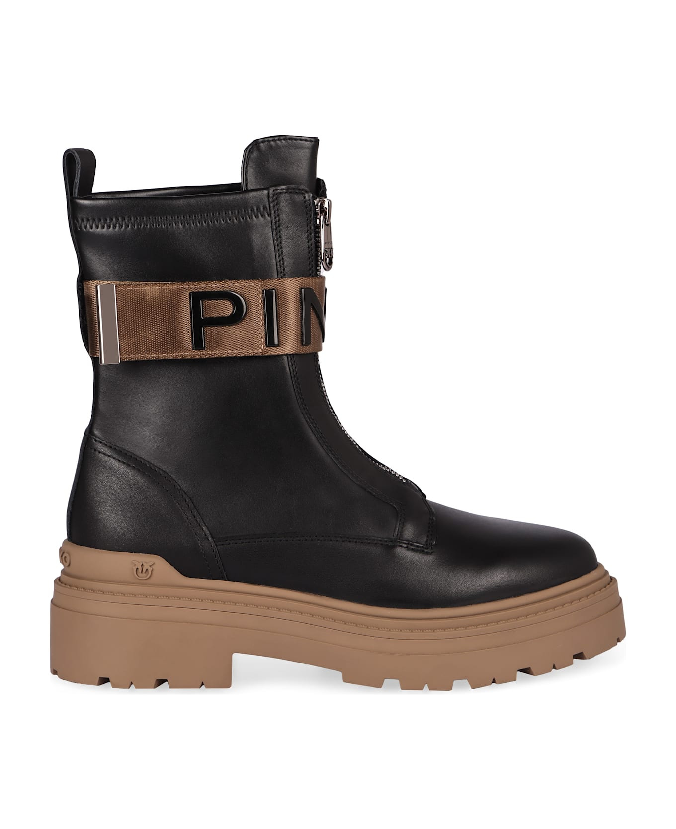 Mia Leather Combat Boots - 2