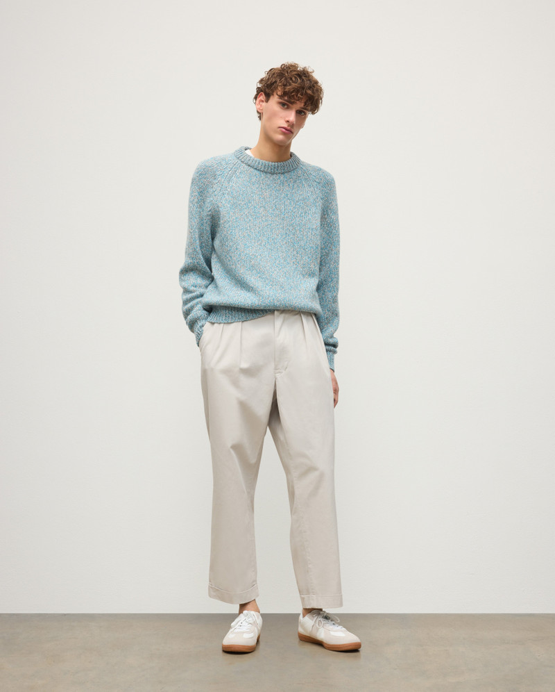 Johnstons of Elgin Fyfe Bright Blue Cashmere Jumper outlook