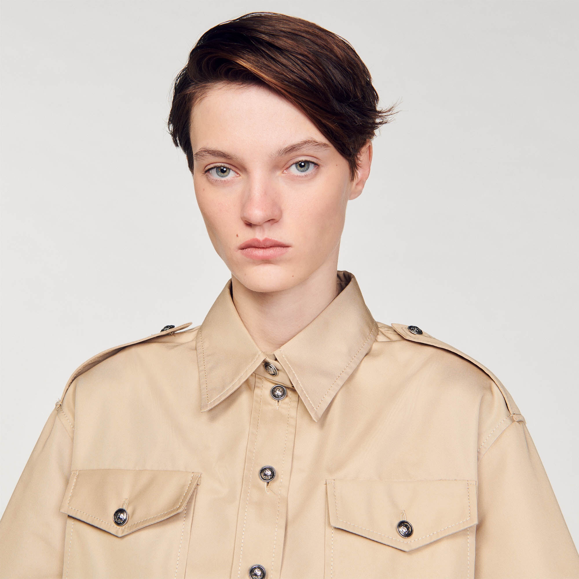 OFFICER'S CROPPED SHIRT - 4