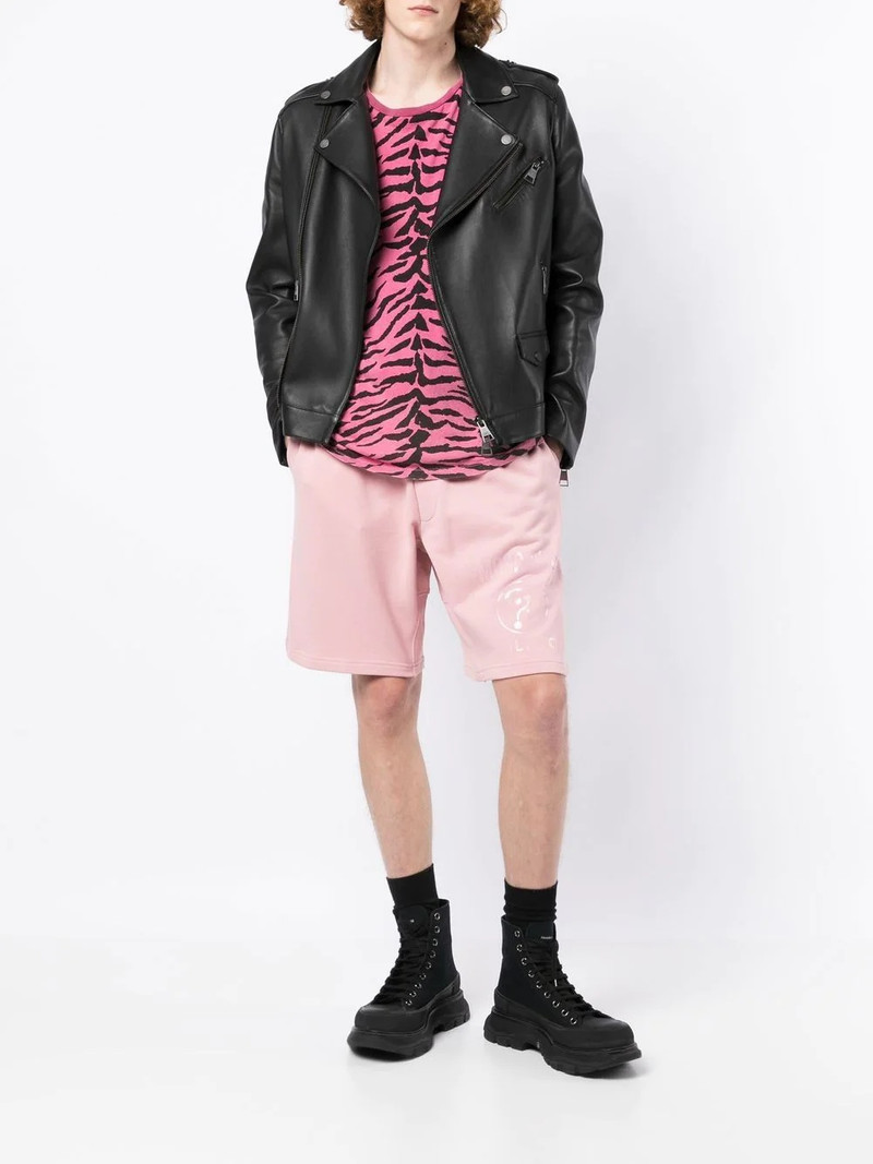 Moschino tonal-logo track shorts outlook