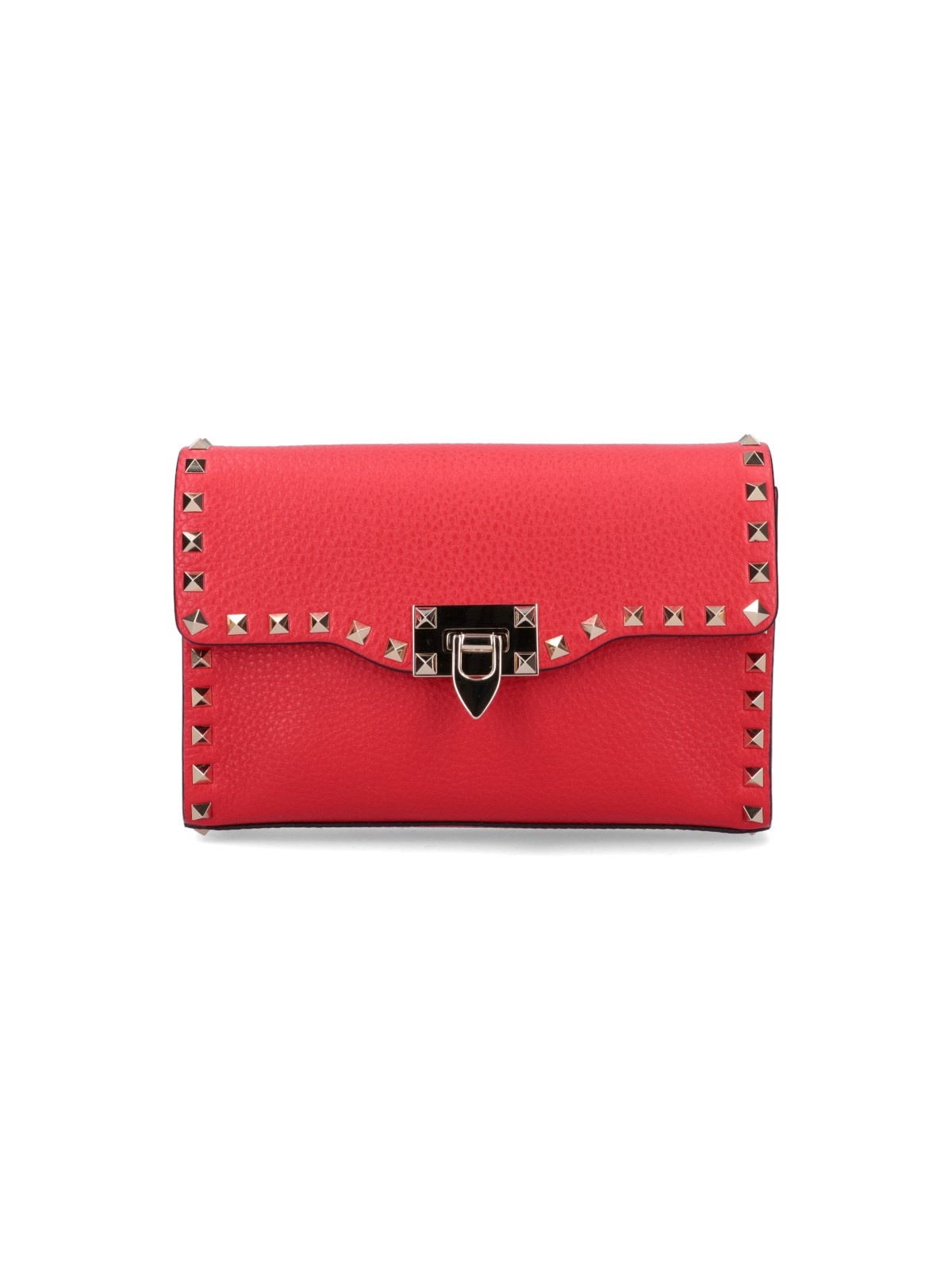VALENTINO ROCKSTUD BAG in Sugared Pink Leather Chain Shoulder 