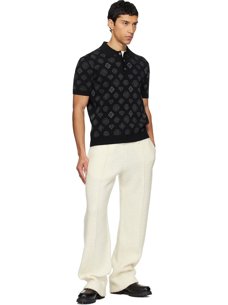 CASABLANCA Off-White Cashmere Terry Sweatpants outlook