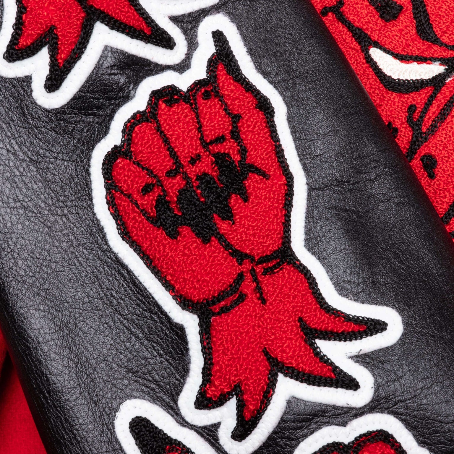 SAINT MICHAEL DEVIL VARSITY JACKET - RED - 5