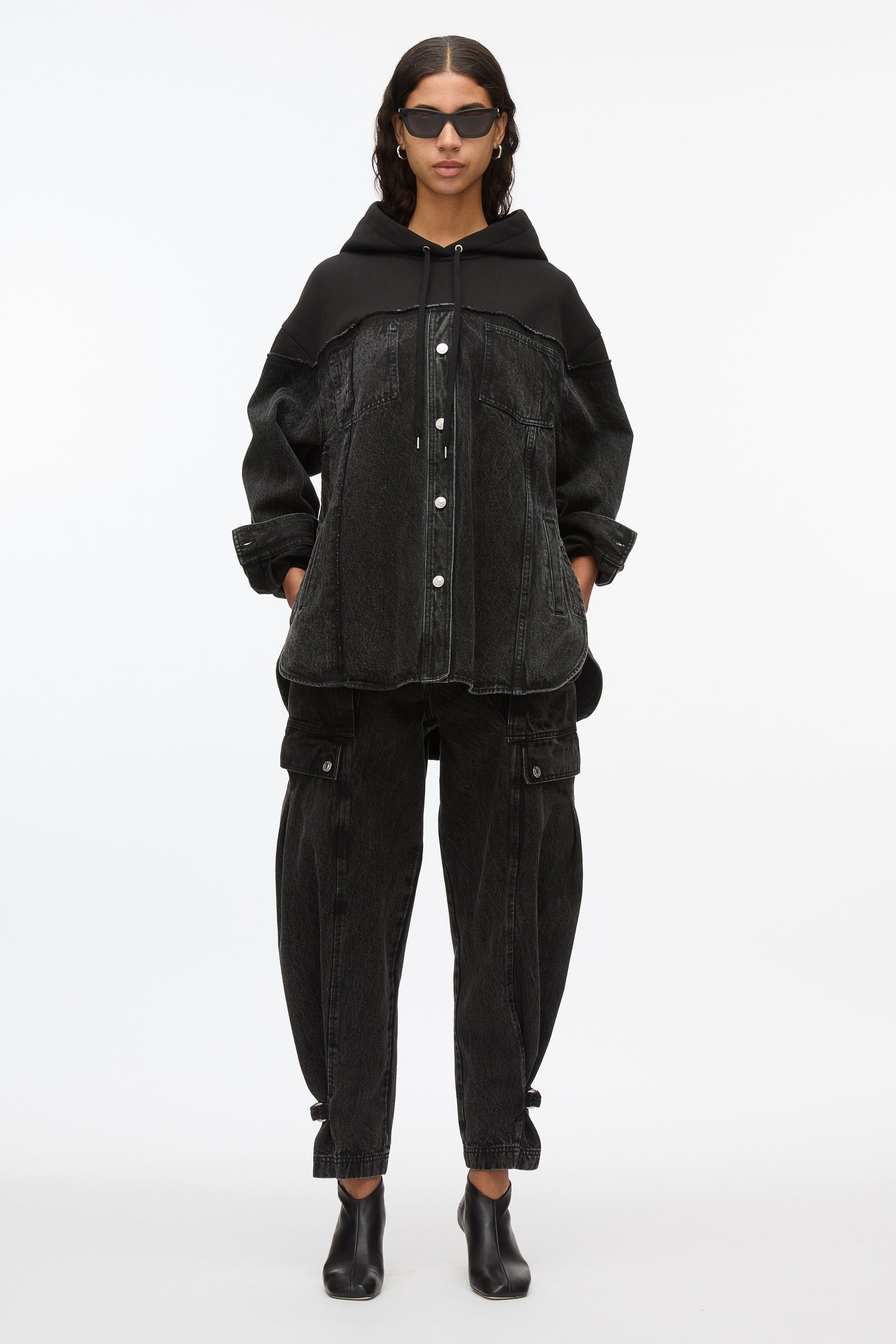 Hybrid Denim Hoodie - 1
