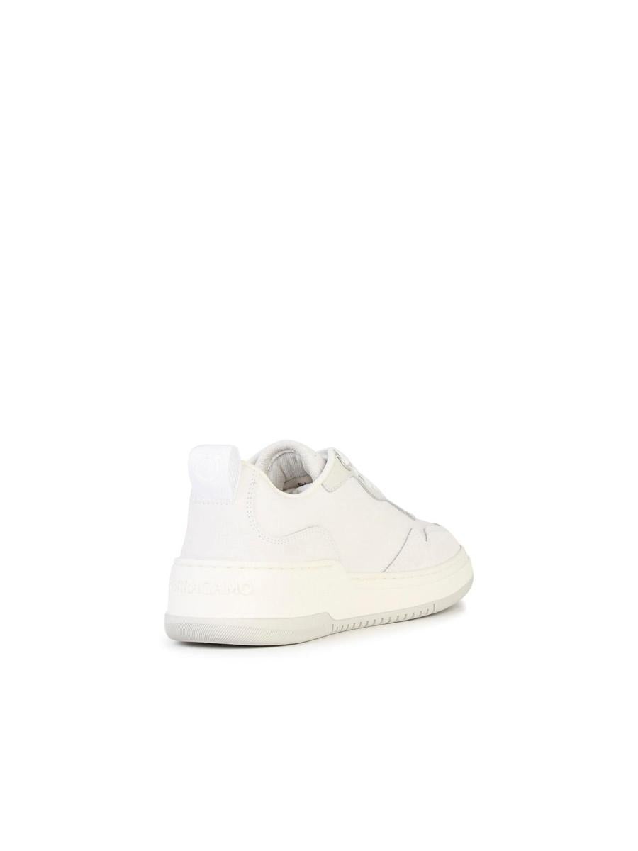 FERRAGAMO Salvatore Ferragamo 'Dania' White Leather Sneakers