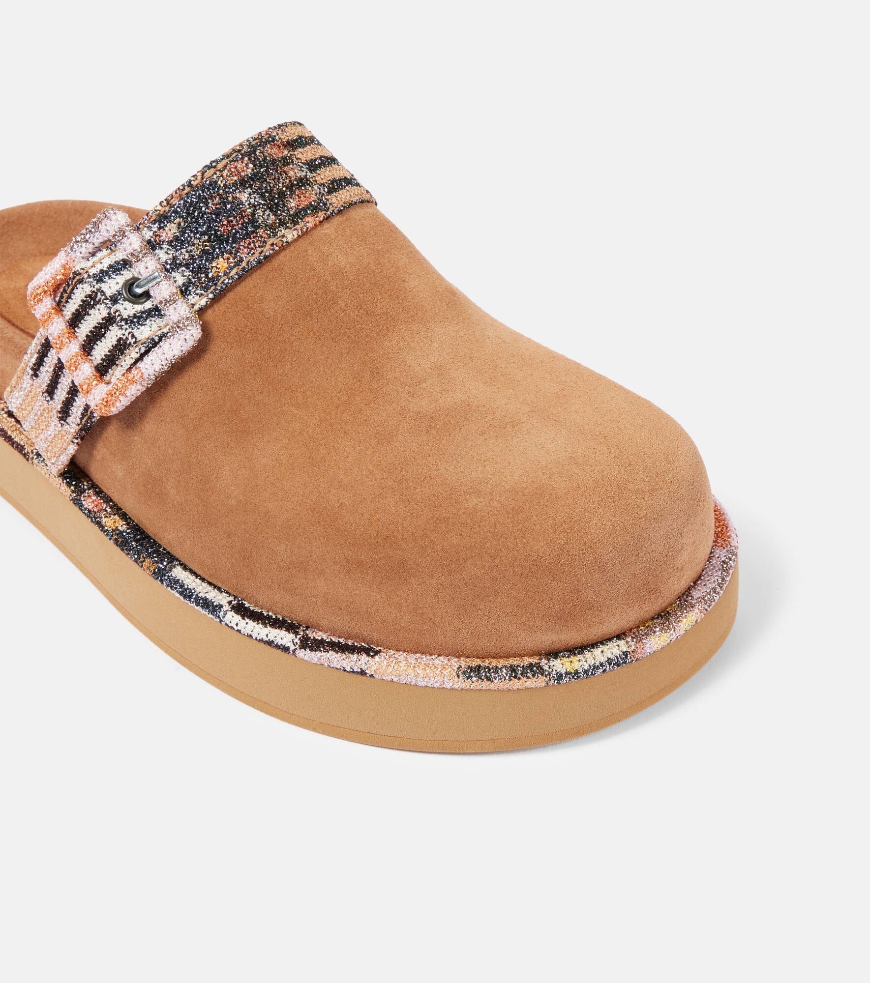 Suede clogs - 5