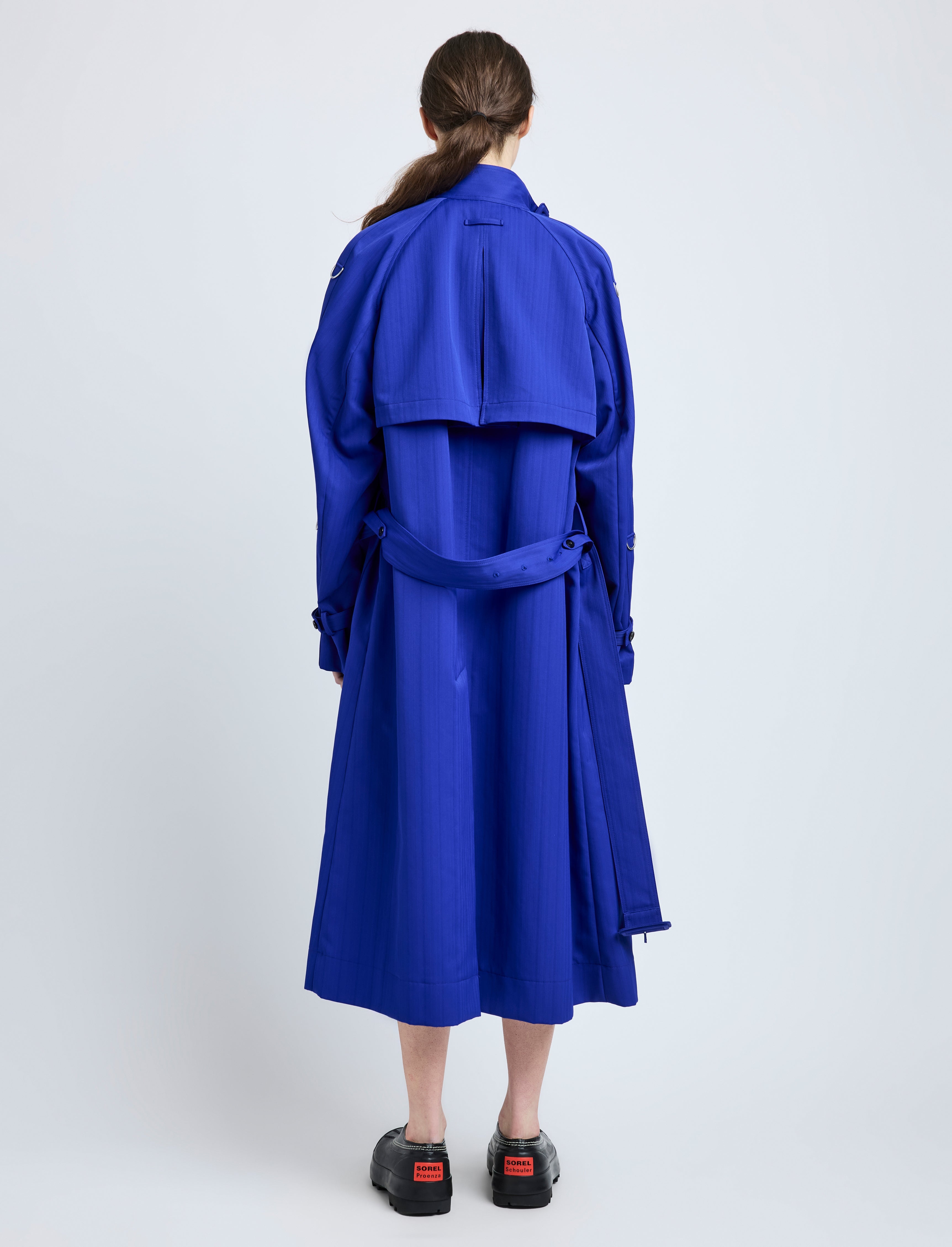 Sabina Coat in Technical Nylon Jacquard - 4