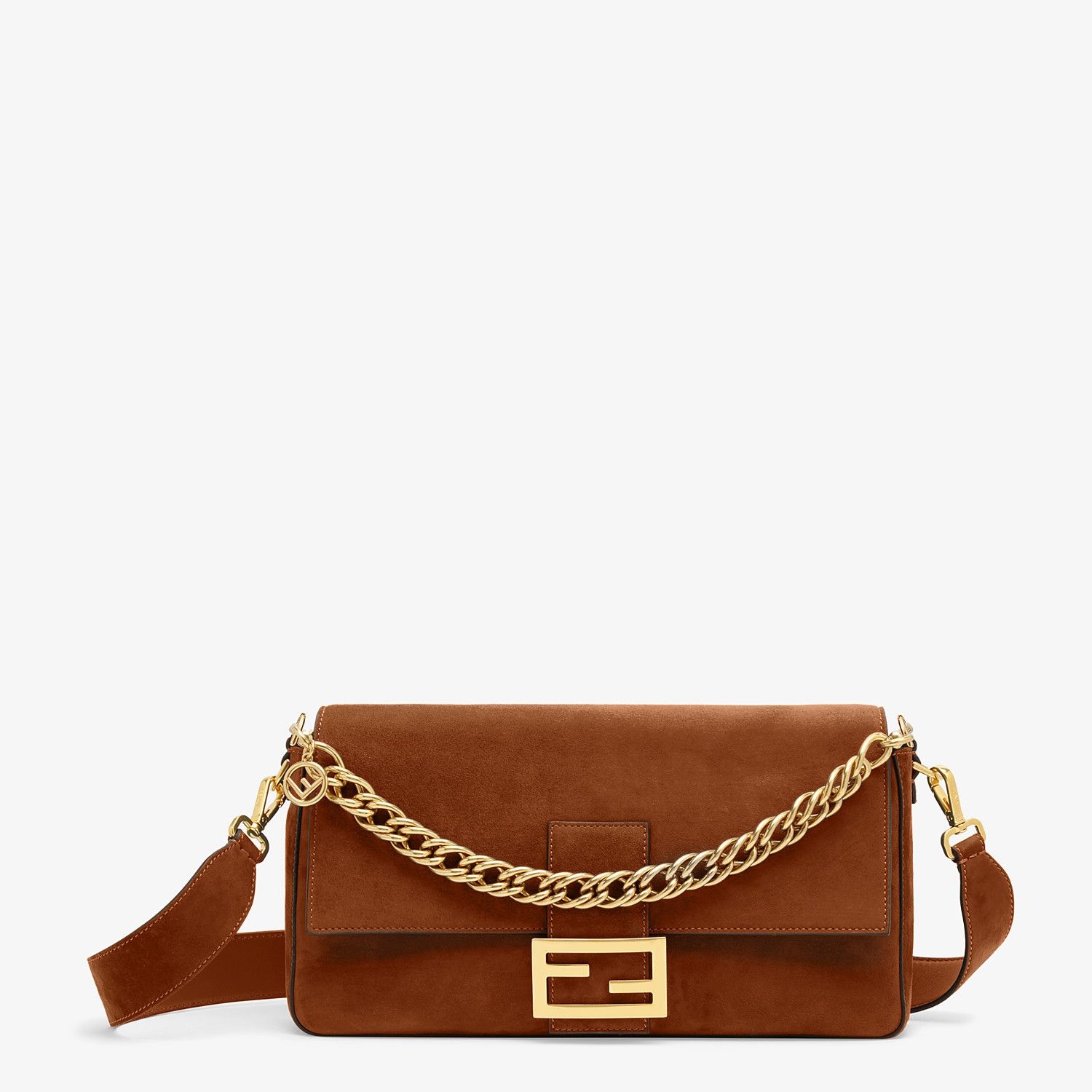 Brown suede bag - 1