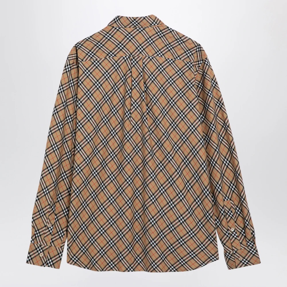 BURBERRY シャツ　3Y BURBERRY】CLAVERDON チェック柄 長袖コットンシャツ (Burberry