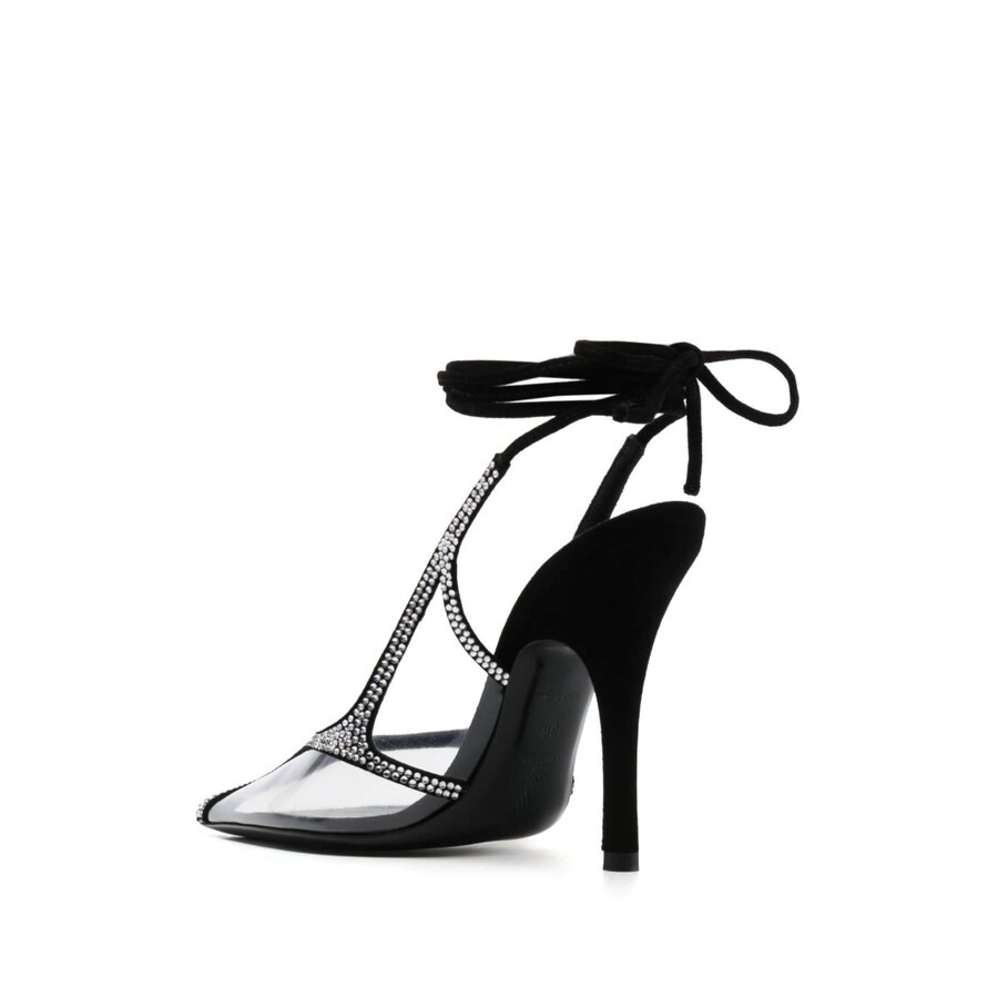 The Attico Ladies Silver Venus 100Mm Embellished Pumps - 4