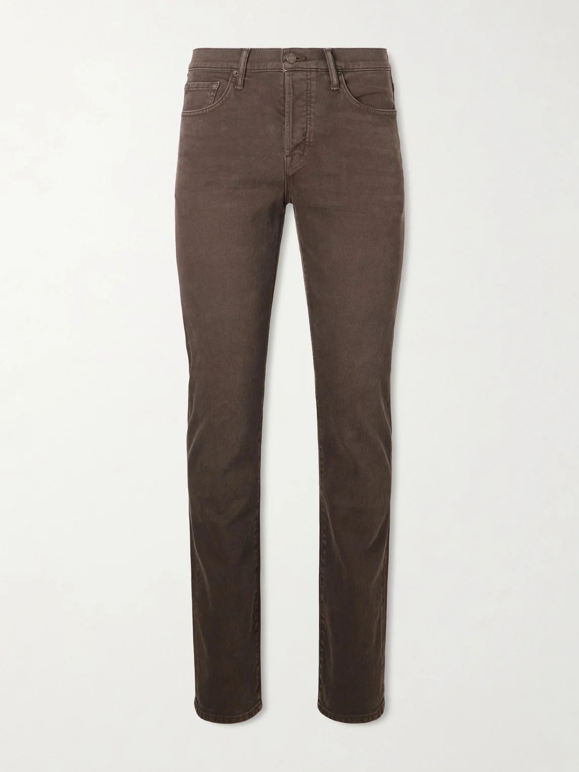 Slim-Fit Cotton-Blend Corduroy Trousers - 1