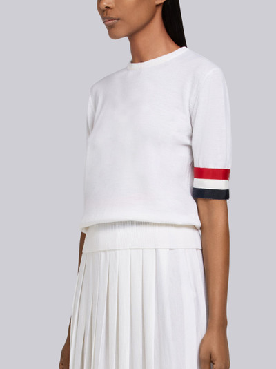 Thom Browne Rwb Cuff Fine Merino Tee outlook