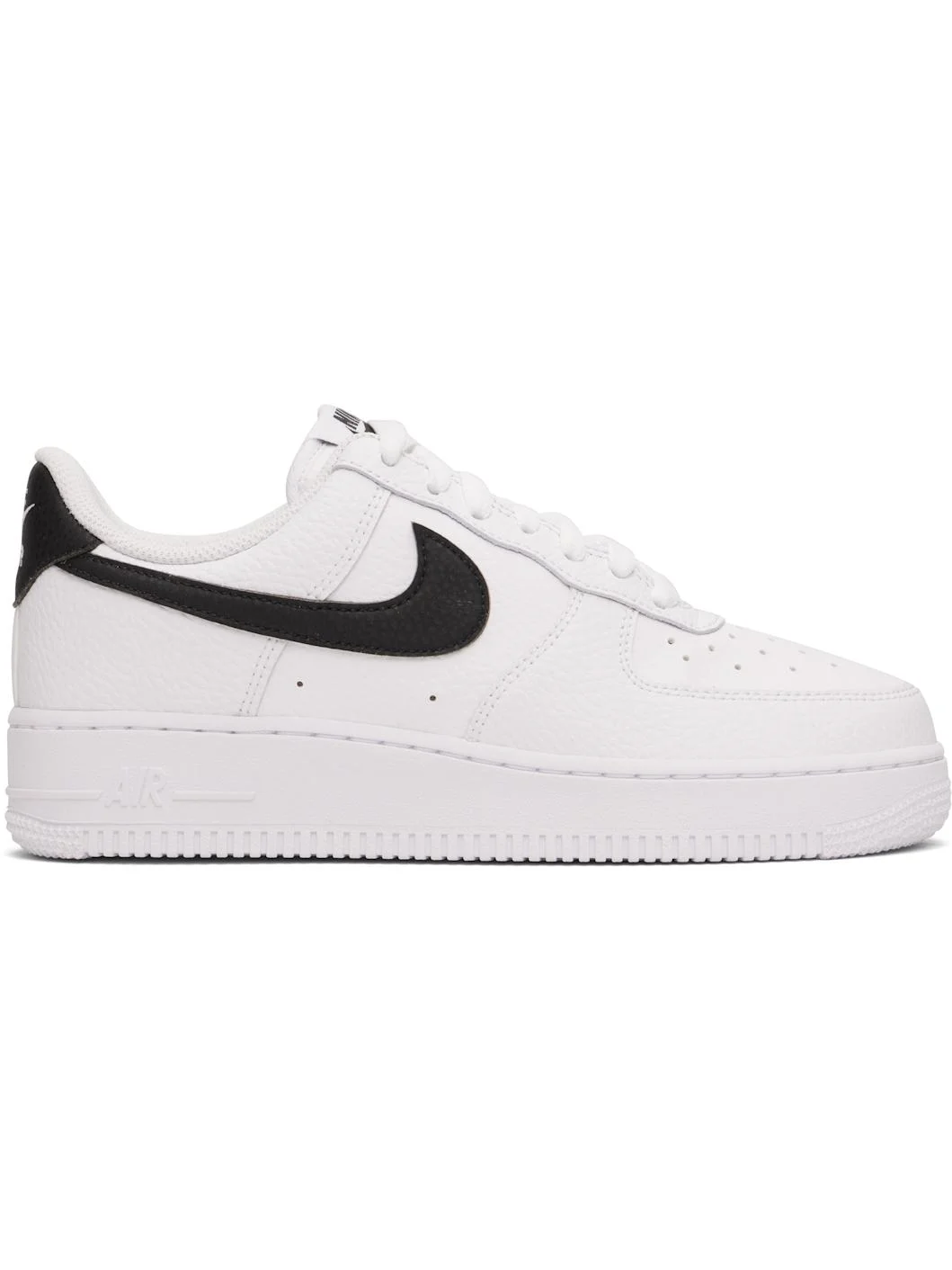 White & Black Air Force 1 '07 Sneakers - 1