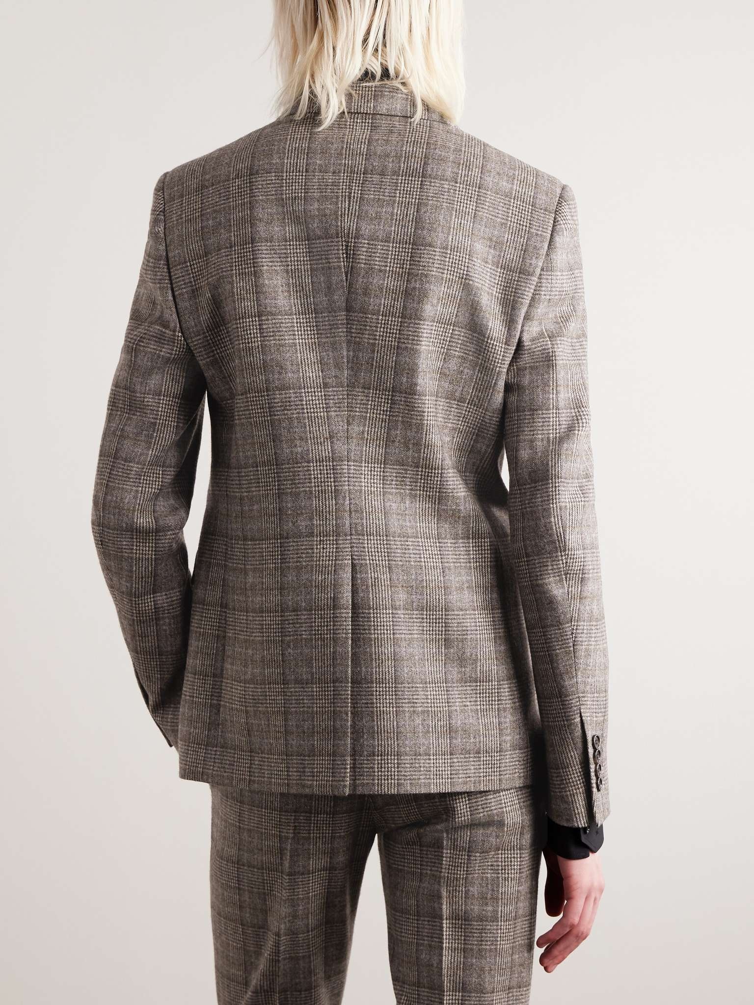 CELINE Slim-Fit Prince of Wales Checked Wool Suit Jacket | mrporter |  REVERSIBLE