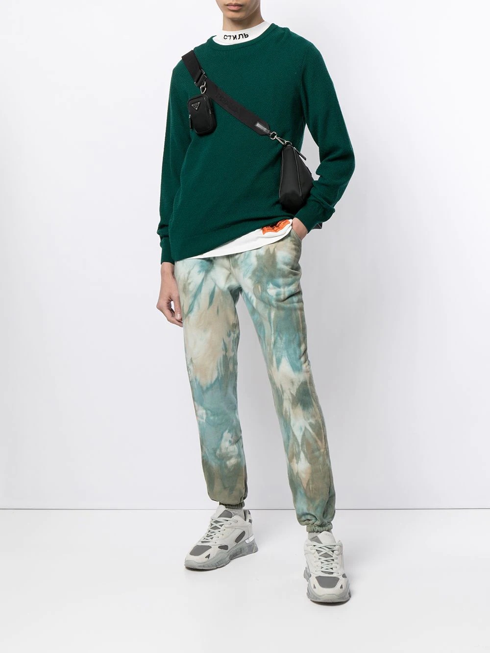 tie-dye print track pants - 2