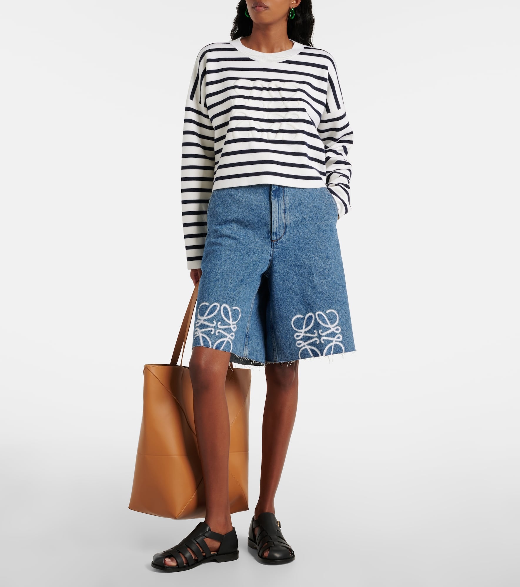 Anagram cotton jersey sweatshirt - 2