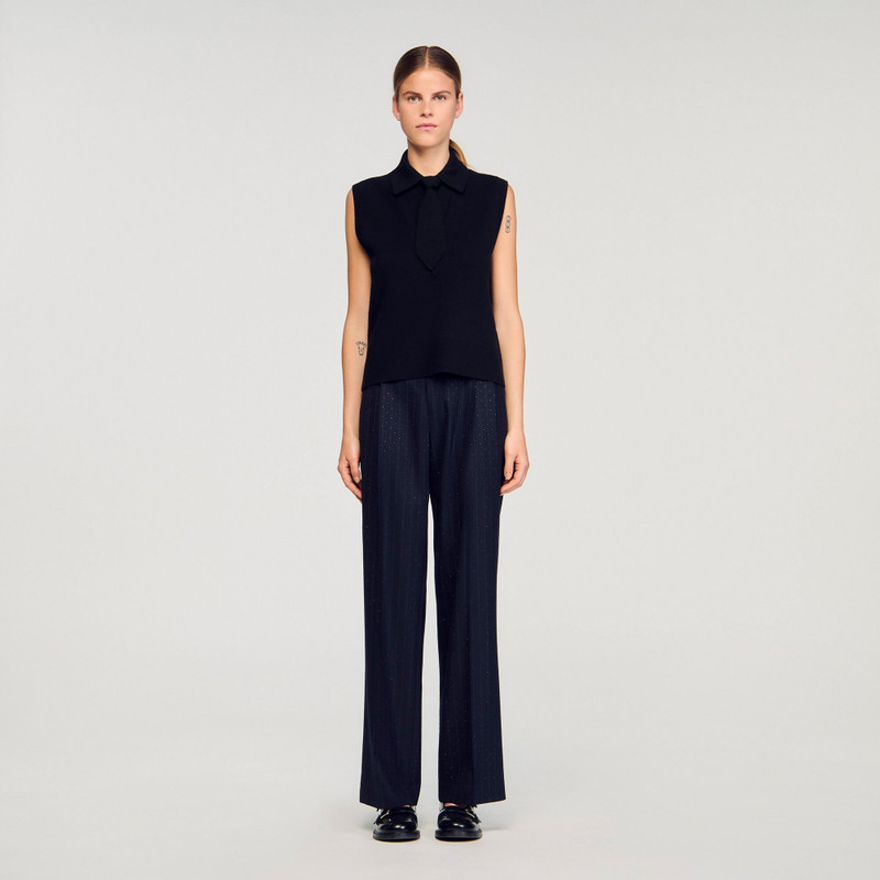DETACHABLE TIE-NECK SWEATER 3