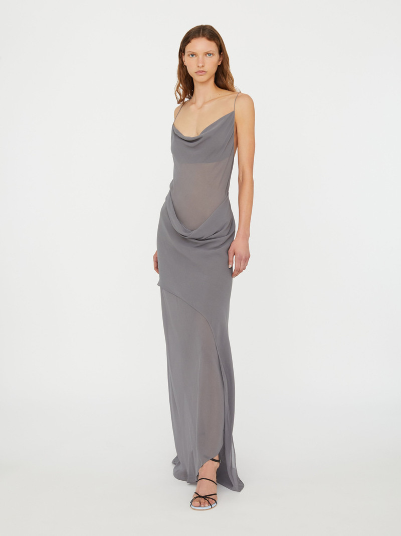 Cowl Hip Slip Dress 4