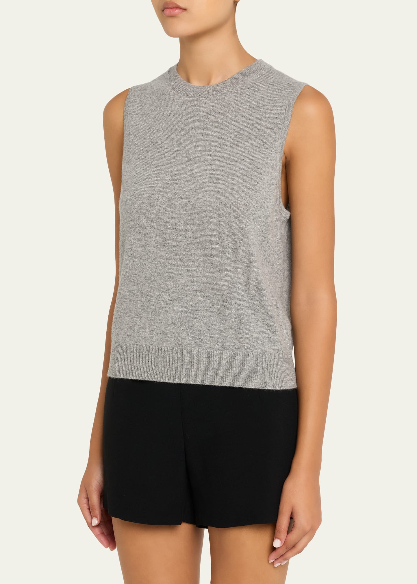 Cashmere Knit Shell Top - 4