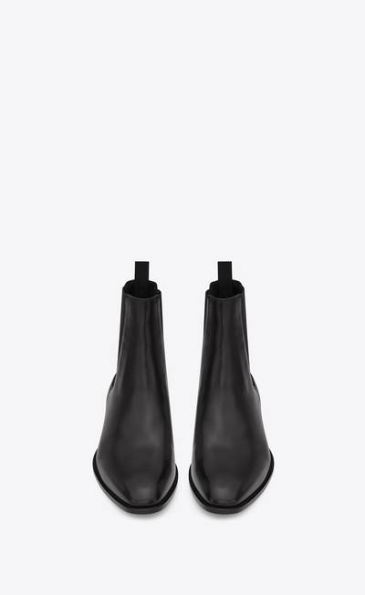 SAINT LAURENT wyatt chelsea boots in smooth leather outlook
