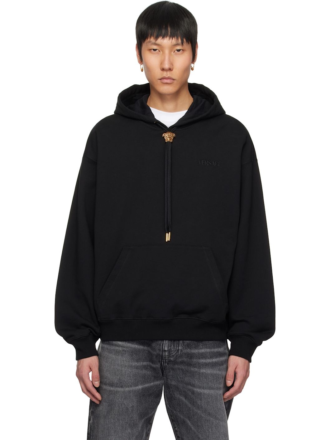 Black 'La Medusa' Hoodie - 1
