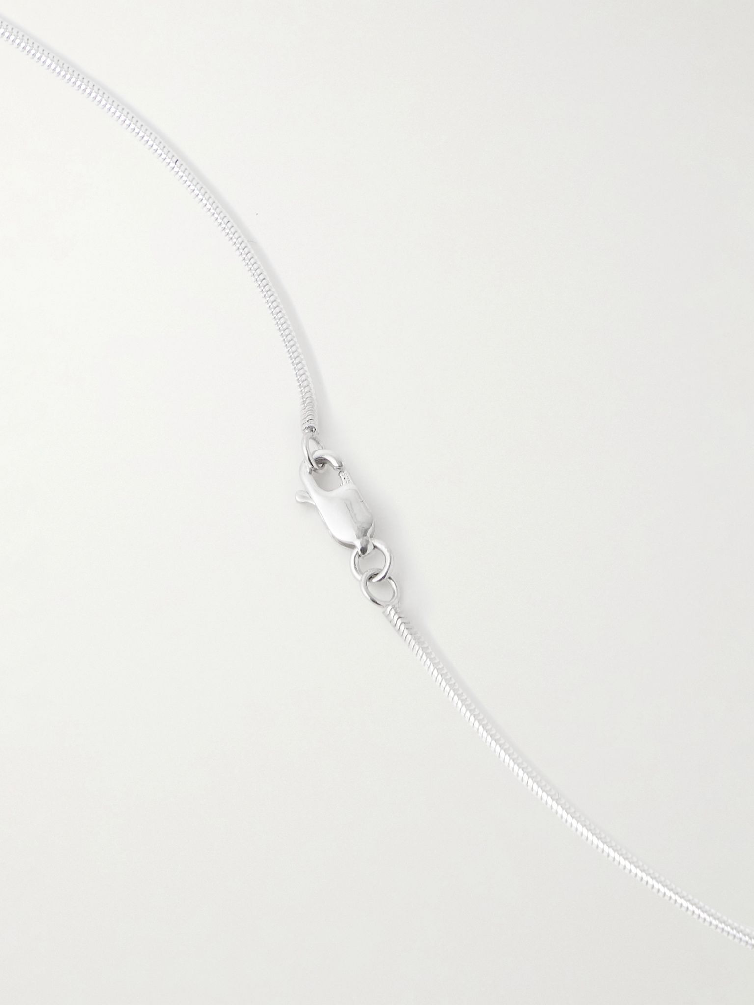 Oyster large silver necklace Silver - 3