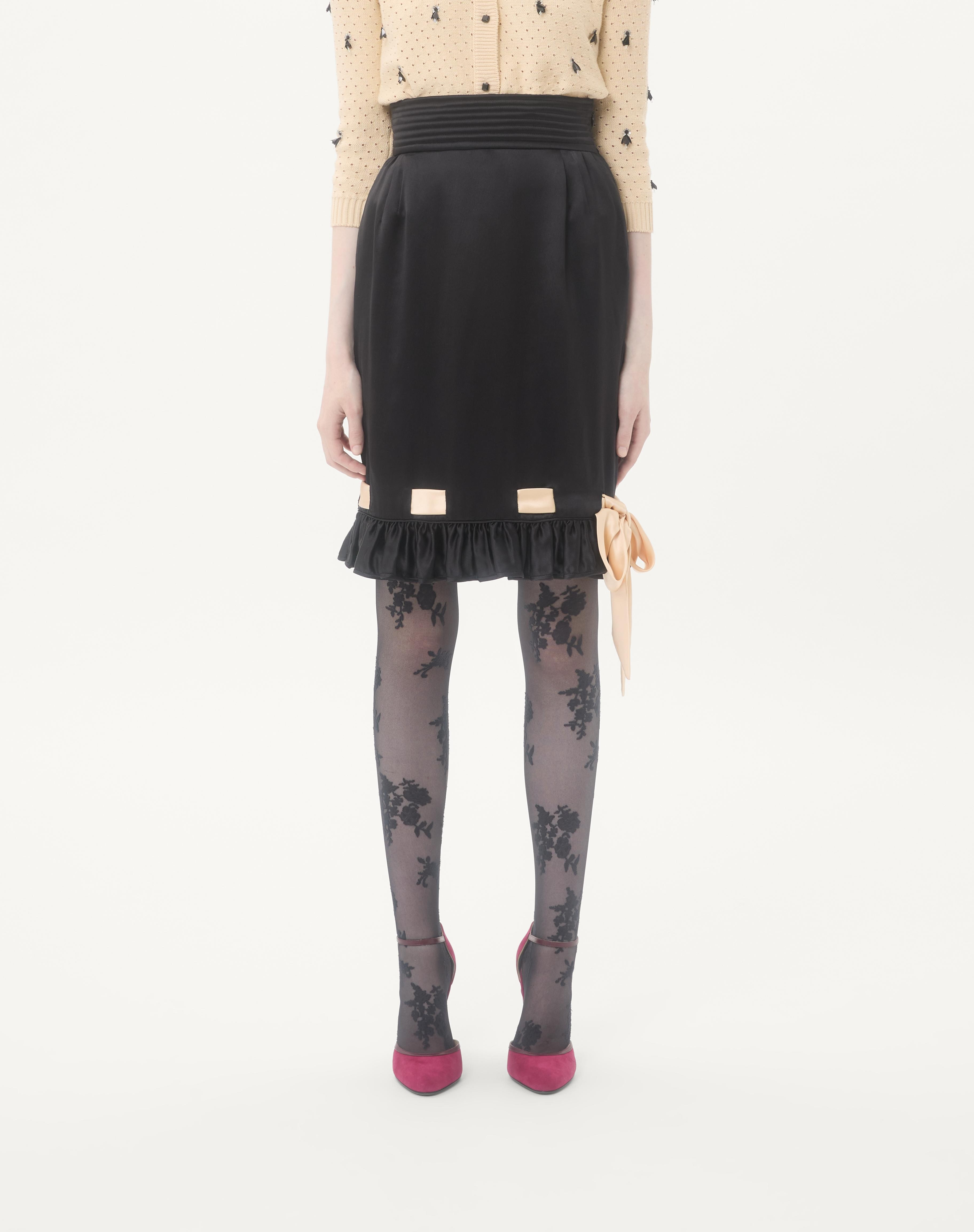 DOUBLE SATIN MIDI SKIRT - 3