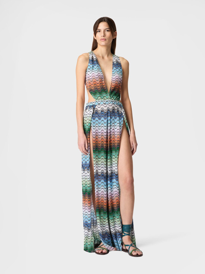 Missoni Long jumpsuit with greek motif outlook