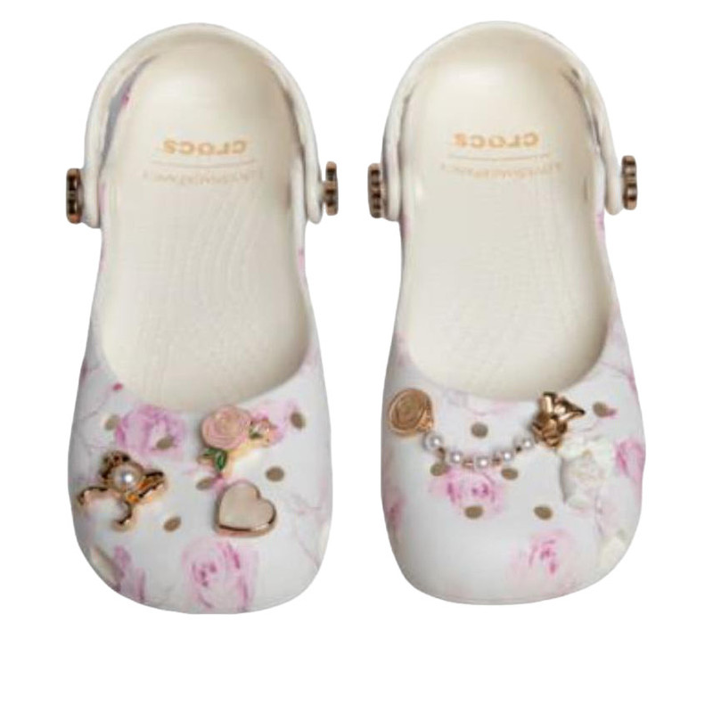 crocs (WMNS) Crocs Classic Ballet Flat Love Shack Fancy 'Oyster' 212787-159 outlook