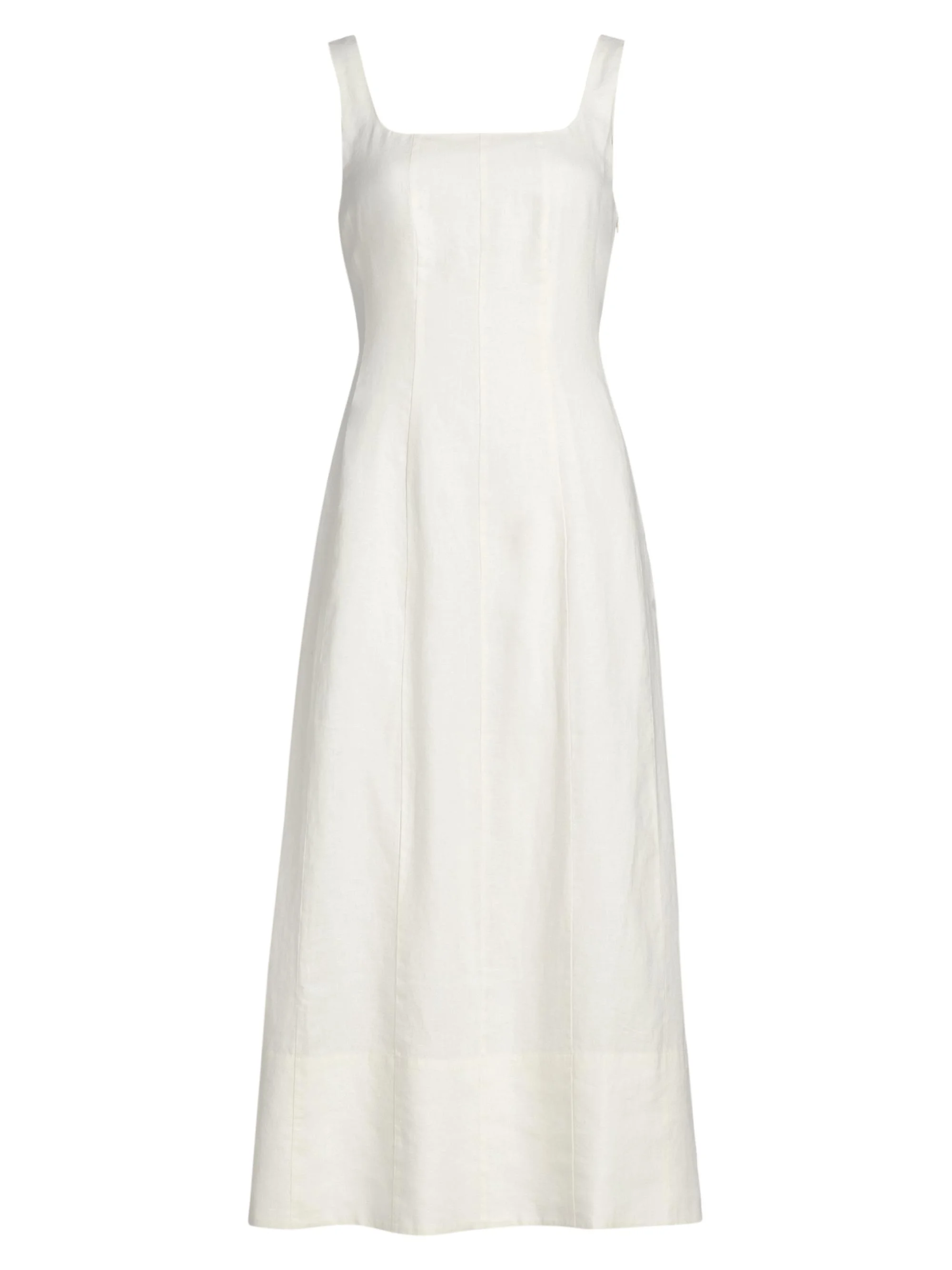 Women's Kinney Linen Midi-Dress - Ivory - 1