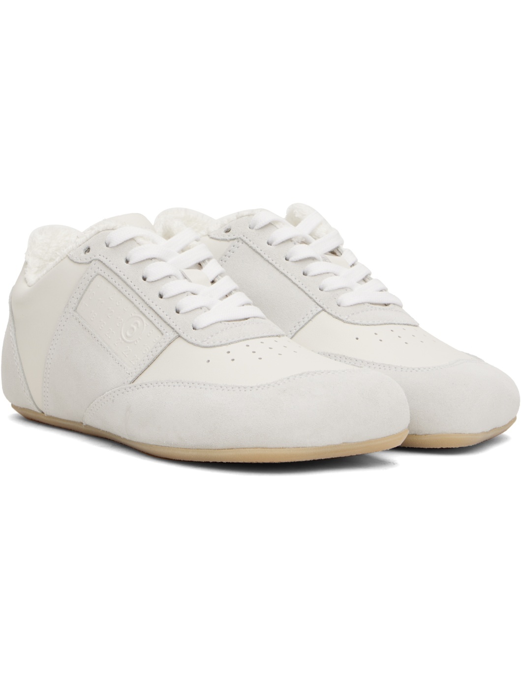 White & Gray Anatomic Sneakers - 4