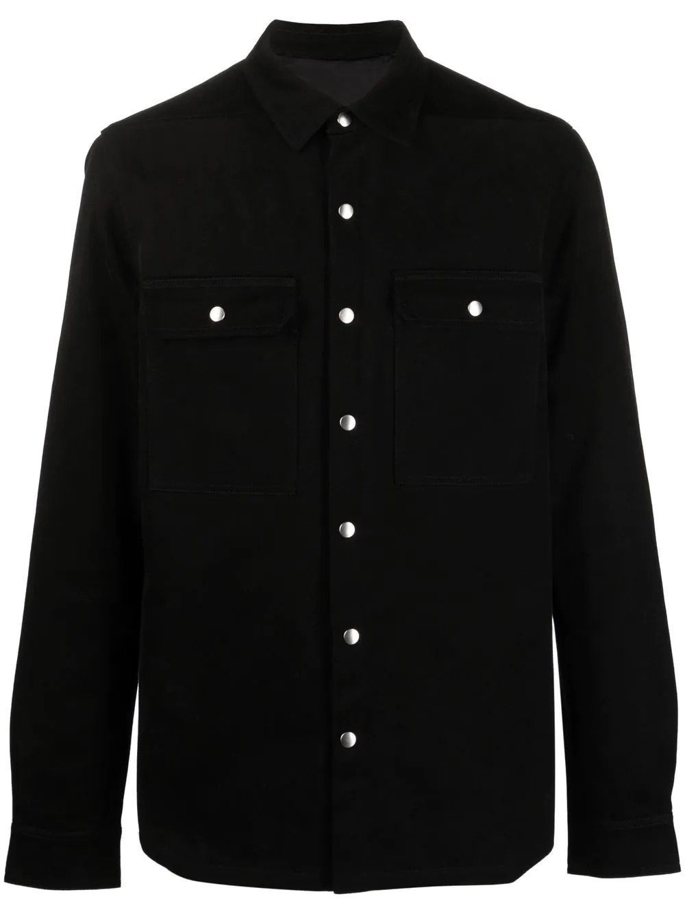 long-sleeved shirt jacket - 1