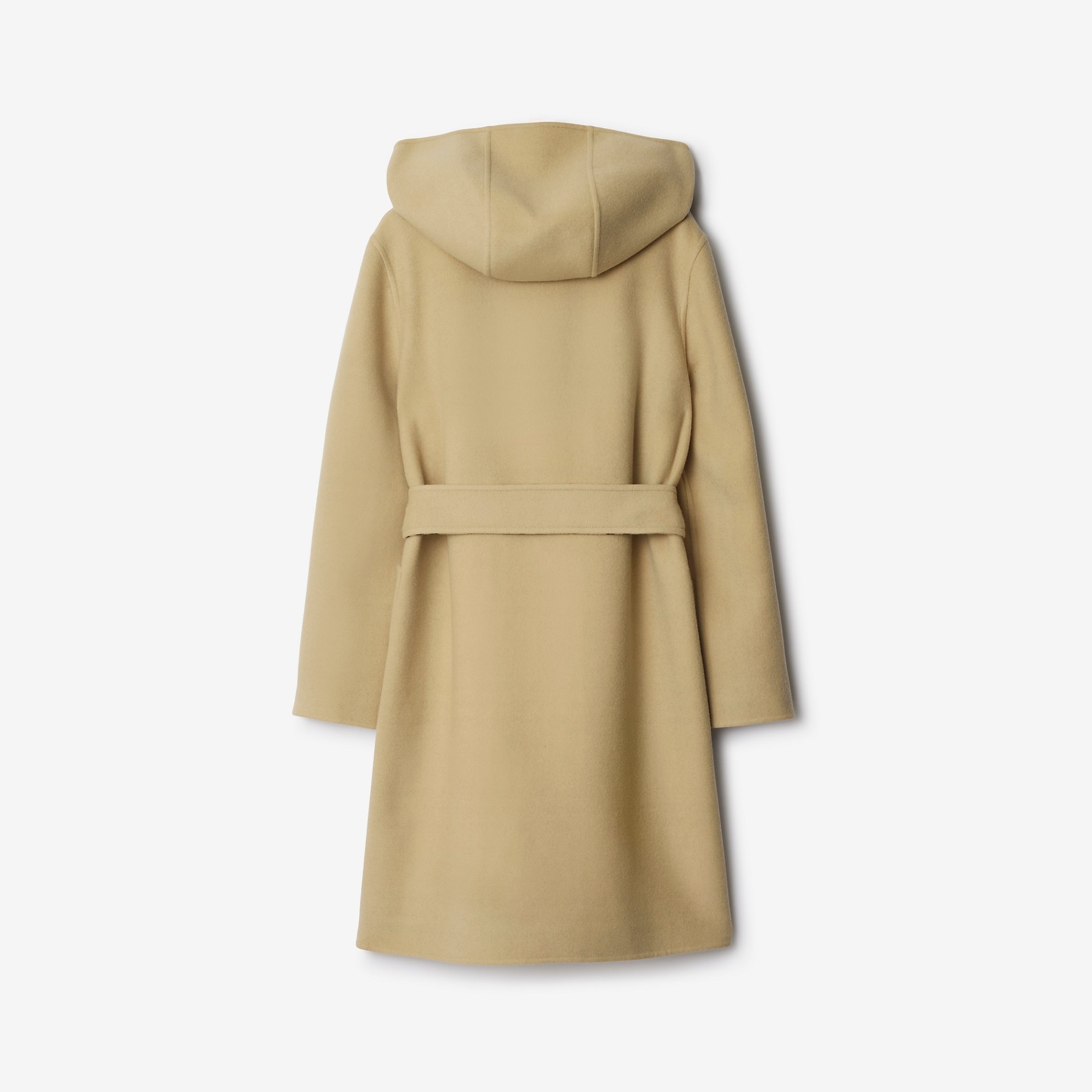 Mid-length Reversible Check Wool Car Coat - 6