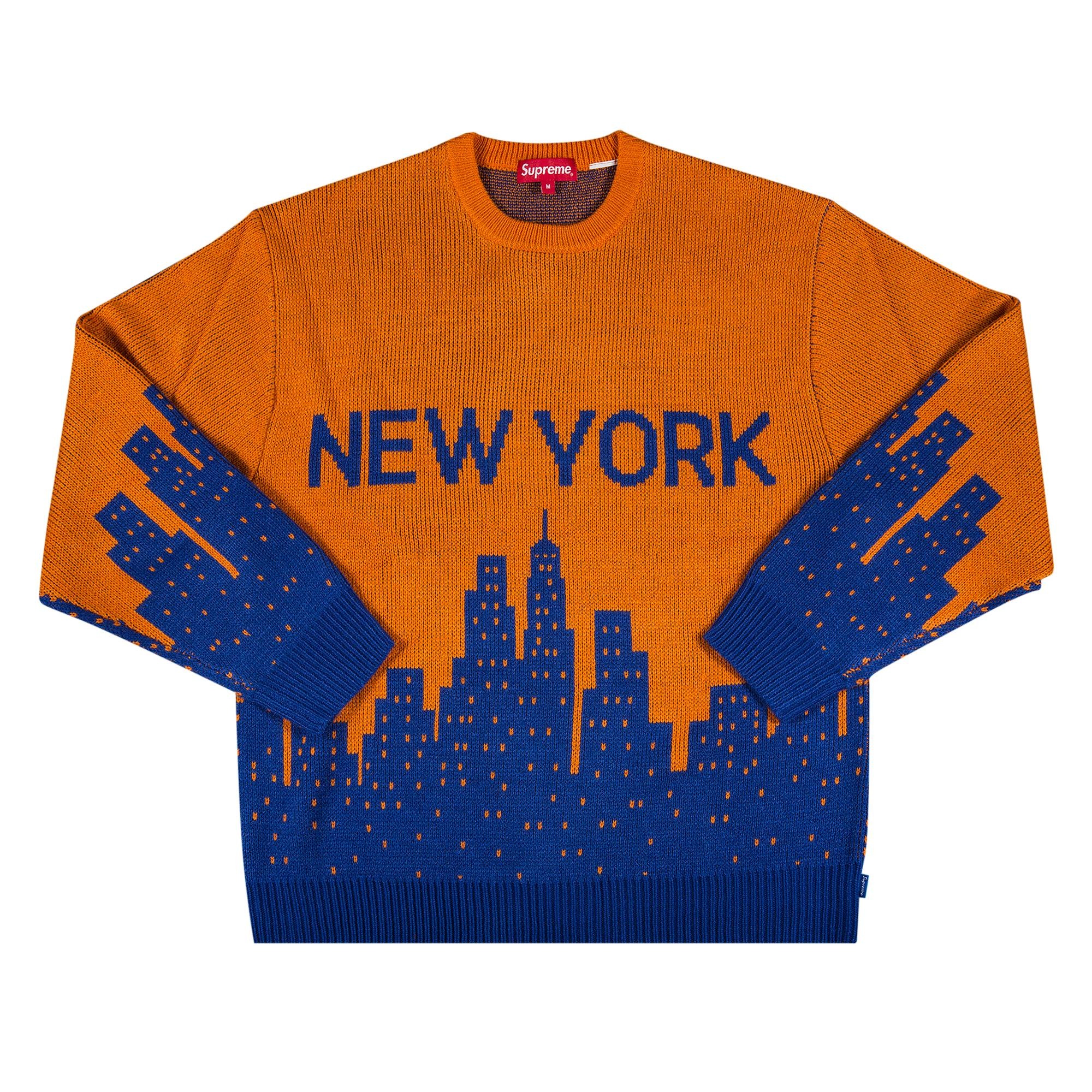 Supreme New York Sweater 'Orange' - 1