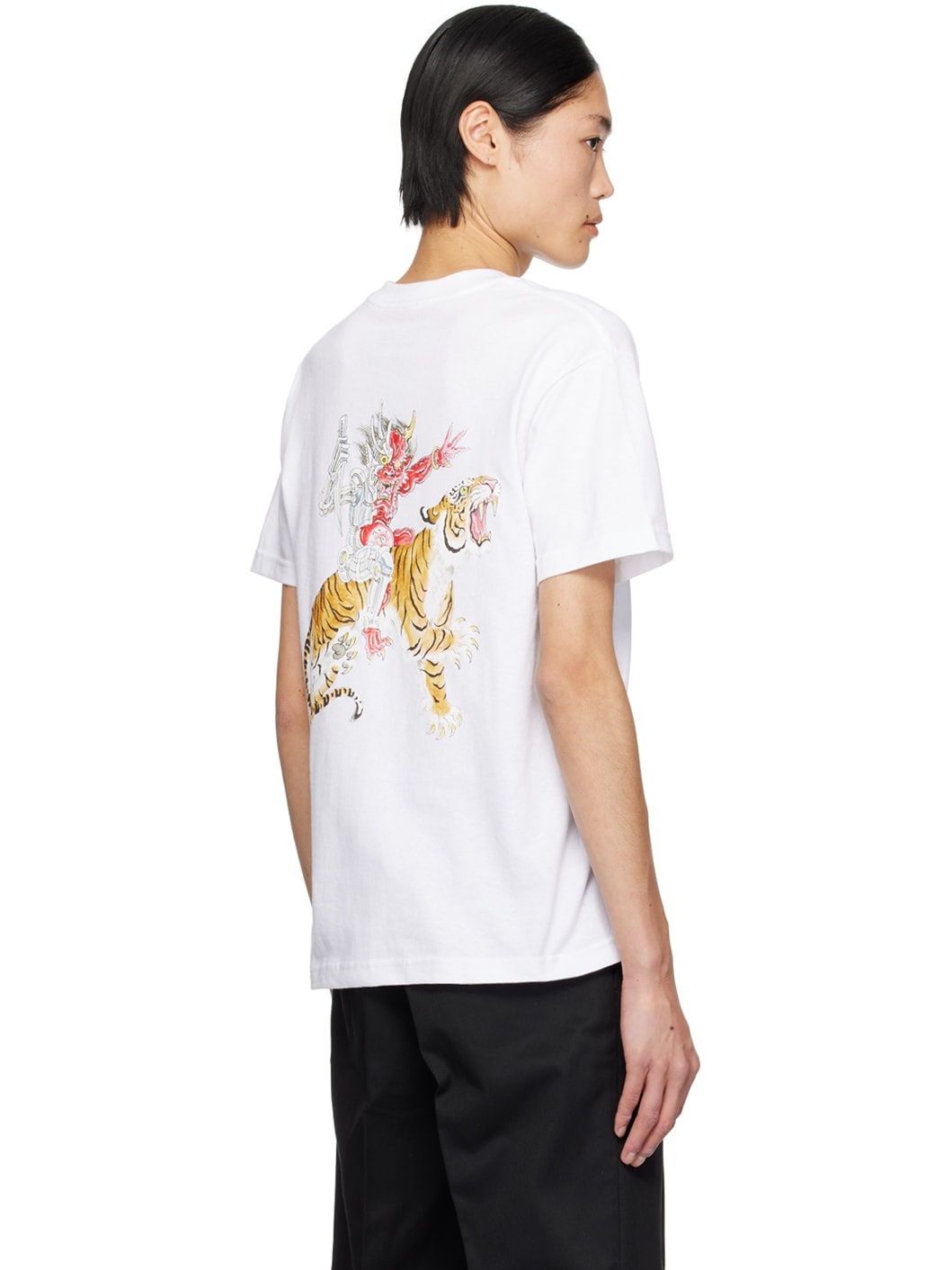 White Embroidered T-Shirt - 3